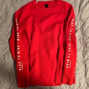 Red Sweatshirt hoodless